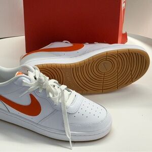 Nike Court Borough Low 2 white & orange